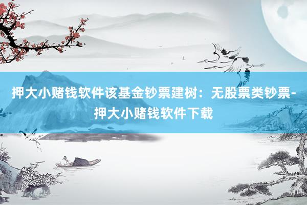 押大小赌钱软件该基金钞票建树：无股票类钞票-押大小赌钱软件下载