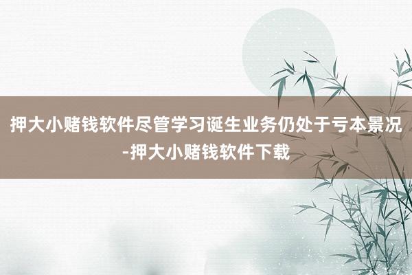 押大小赌钱软件尽管学习诞生业务仍处于亏本景况-押大小赌钱软件下载