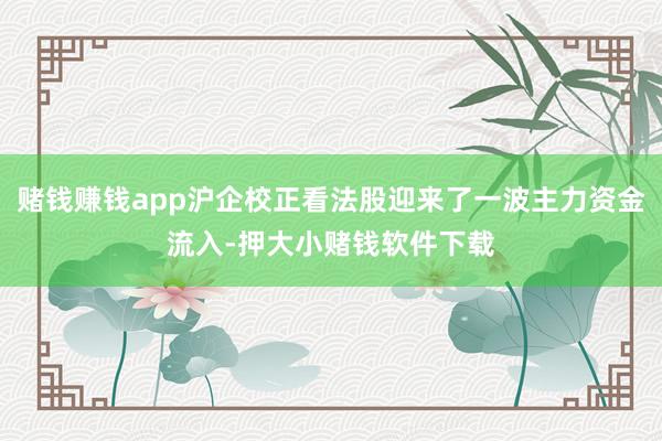 赌钱赚钱app沪企校正看法股迎来了一波主力资金流入-押大小赌钱软件下载