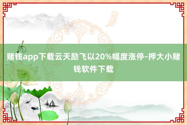 赌钱app下载云天励飞以20%幅度涨停-押大小赌钱软件下载