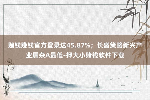 赌钱赚钱官方登录达45.87%；长盛策略新兴产业羼杂A最低-押大小赌钱软件下载