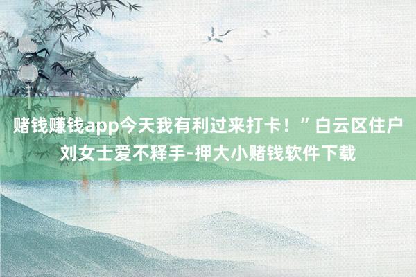 赌钱赚钱app今天我有利过来打卡！”白云区住户刘女士爱不释手-押大小赌钱软件下载
