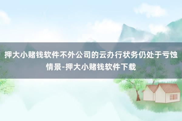 押大小赌钱软件不外公司的云办行状务仍处于亏蚀情景-押大小赌钱软件下载