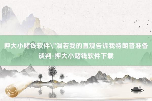 押大小赌钱软件